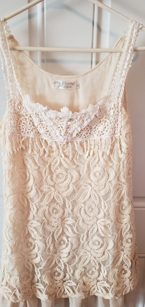 Cream lace dress